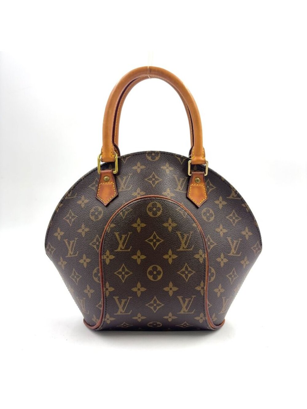 Louis Vuitton Ellipse PM Leather Brown Handbag Gold